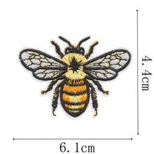Vintage Insect Embroidered Patches, Bee Butterfly Ladybug Scorpion Beetle Dragonfly Moth Patterns, Iron-On Adhesive Backing Patch, DIY Decorative Embroidery Applique For Clothes Hats Backpacks - 9PCS Insect Pattern - View 5