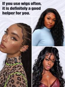 Wig Tool Set, Including Lace Hair Net, Fixed Strap, Edge Comb, Fluffy Styling Comb, And Pointed Tail Comb, Suitable For Women's Lace Forehead Wig Wearing, Hairline Tidying, Splitting, Zoning, Ponytail Styling, And Daily Home Or Salon Use - View 8
