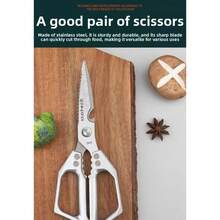 Household Japanese SK5 Kitchen Scissors, Made Of Stainless Steel, Multi-Functional, Suitable For Cutting Chicken Bones And Fish, Imported Scissors - Multicolor - View 3