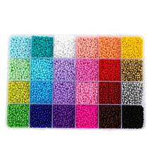 24 Colors Beaded DIY Handmade Kit With Storage Box, 0.5mm Elastic Cord, Scissors, Lobster Clasp, Open Jump Rings, Suitable For Bracelet, Necklace And Jewelry Making - 24 Colors - View 3
