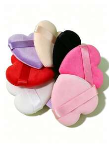 10pcs Heart-Shaped Makeup Sponges, Suitable For Wet/Dry Use, Soft And Elastic Pink Blending Sponges, Dual-Use For Foundation And Base Makeup, Suitable For Normal Skin, Beginner-Friendly Makeup Tool, 1pc - Multiple Styles - View 5