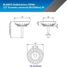 Small Strainer Basket With Tap, 7.9 Cm Diameter, Replacement Strainer Basket For Kitchen Sinks - View 4