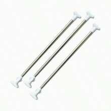 1pc Stainless Steel Telescopic Rod, Multi-Function Shower Curtain Rod, Wardrobe Hanging Rod, Shoe Cabinet Storage Rod, Closet Dorm Telescopic Rod, No-Drill Shower Curtain Rod, Adjustable Clothes Drying Rod, Horizontal Bar Rack, Door Curtain Rod, Balcony Bay Window Curtain Rod, Bathroom Accessories - Spray Paint/50-79cm - View 3
