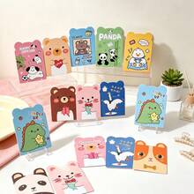 20pcs Cute Animal Mini Notebook,Cartoon Pocket Journal,Portable Notepad For Students,Animal Shaped Notebook,Stationery Gift For Party Favor,Reward - Multicolor - View 5