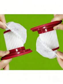 100 buah Kantong Filter Penyedot Debu Sekali Pakai, Penutup Filter Elastis, Cocok untuk Sebagian Besar Penyedot Debu Rumah dan Kantor, Pengganti Universal, Aksesori Perawatan Penyedot Debu, Penutup Filter Mudah Dipasang, Dapat Digunakan dalam Kondisi Basah dan Kering - A - View 6