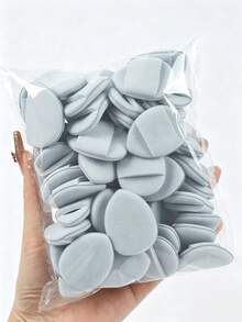 10/50個指尖氣墊粉撲，包含氣墊粉撲、無乳膠暈染海綿與彩妝粉撲 - 灰色 - 查看 3