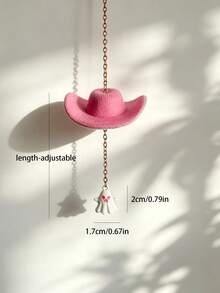 1 món phụ kiện trang trí treo nội thất ô tô Halloween hình mặt dây chuyền ma đội mũ cowboy - A - Xem 5