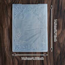 Floral Pattern Plastic Embossing Folder,2D Textured Vine Flower Leaf Embossing Template For Card Making Scrapbooking Paper Craft DIY Decor Embossing Folder - HC-1 - View 13