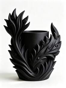 1PC Phoenix Shaped Sculptural Vanity Organizer, Decorative Makeup And Jewelry Storage Box, Can Hold Rings, Earrings, Lipstick And Makeup Brushes - Multicolor - View 11