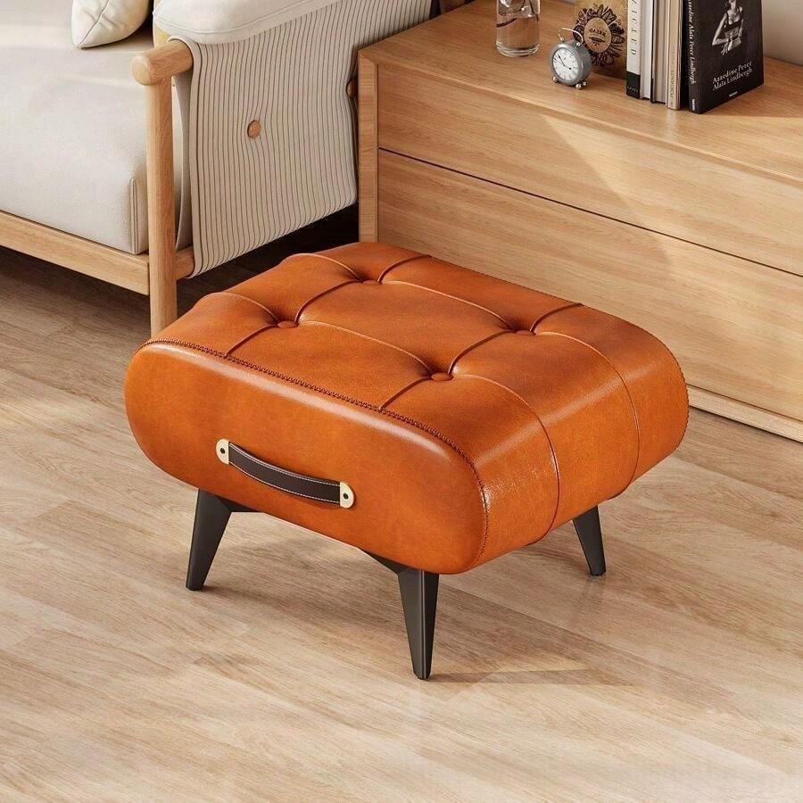 Shoe Changing Stool - Orange Color - View 1