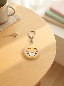 1pc/6pcs Funny Icons Acrylic Keychains, Cat And Anime Character Round Pattern Pendant, Backpack And Car Key Accessory, Meme And Music Lover Gift, Back To School, Gift For Meme Lovers, Gift For Friends, Exquisite Collection, All Season - Multicolor - View 12