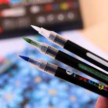 12/24/48/60 Colors Professional Artist Marker Set, With Soft Brush Tips And Fine Sketching Tips, Total 168 Soft Tips,First Day Of School - Multicolor - View 5
