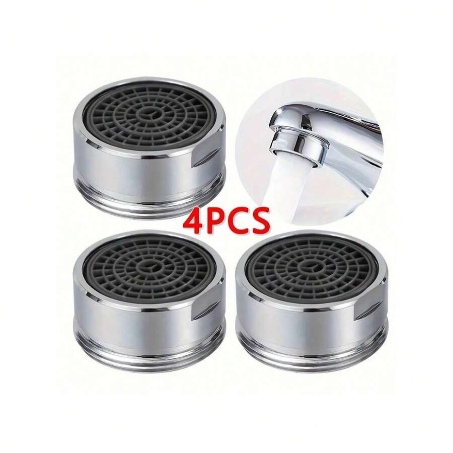 4pcs Water-Saving Faucet Tap Nozzles - Thread Replaceable, Anti-Calcification, Kitchen And Bathroom Faucet Filter Mouth With Easy Installation - Other Material Construction Bathroom Accessories Bathroom Tools - Multi-color - View 1
