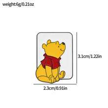 Disney 1pc Fashion Creative Cartoon Animal Cute Adorable Tigger Bear Enamel Pin, Painted Resin Cast, Contrast Color Metal Badge, Jewelry, Backpack & Clothing Accessory, Gift - Multicolor - View 6