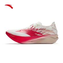 Sepatu Lari Maraton Balap Anta C202 G9 Generasi ke-2 dengan Pelat Karbon, Sepatu Olahraga Jarak Jauh Musim Gugur, Unisex - Putih/Merah-1 - View 1