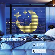 Christmas LED Curtain Lights, Programmable RGB Smart DIY Pixel Fairy String Lights, Music Sync App Remote Control Custom Animation Xmas Lights, USB Powered For Christmas Decor, Holiday Party, Wedding, Home Wall Window Indoor Decoration - APP Control - View 11