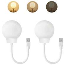 1PC LED Voice Control Night Light, Sound Activated Atmosphere Lamp, USB Powered, 3 Dimmable Levels, 3 Color Switching, Eye-Protection, 360° Rotation, Suitable For Night Wake-Up, Bedroom, Living Room, Office, Study Or Reading - Voice-controlled Night Light - View 4
