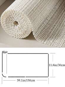 1 buah Matras Busa PVC Anti Selip Bertekstur Gelombang Ukuran 30x150cm, Dapat Dipotong, Alas Rak Serbaguna, Alas Laci Kabinet, Alas Meja, Alas Lantai dan Alas Karpet Anti Selip, Cocok untuk Dapur, Ruang Makan, Kamar Tidur, Penyimpanan Rumah, Dekorasi Rumah Sepanjang Musim - MultiWarna - View 13