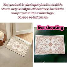 1pc, Luxury Elegant Floral Home Long Runner Rug, Bohemian Floral Pattern, Anti-Slip Hallway Runner Mat, Home Decor! Nordic Minimalist Style Suitable For Living Room Carpet, Home Decor Item, Suitable For Entryway, Bedroom, Closet, Living Room Carpet, Carpet, Living Room Area Rug, Area Small Rug, Mat, Home Decor, Large Living Room Carpet, Round Carpet - Multicolor - View 3