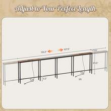 Sofa & Console Tables - Brown - View 5