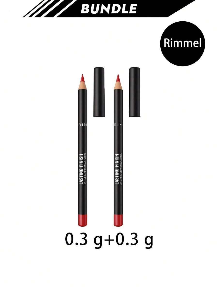 Rimmel [حزمة] ريميل لندن لاستينج فينيش 8 ساعات محدد شفاه - 505 ريد ديناميت X 2 - 505 ديناميت أحمر - مشاهدة 1