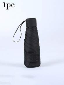 Pocket Foldable Umbrella, Portable 5-Fold Travel Dual-Use Umbrella Accessory, Suitable For Rainy Season, Multiple Colors Available - Multicolor - View 17