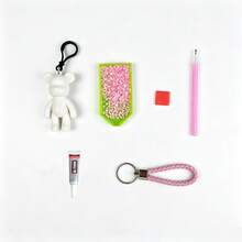 1 Set DIY Diamond Keychain Pendant, Fun Handmade Craft, Suitable As Plush Sock Souvenir For Birthday, Graduation, Valentine's Day And Christmas - One Size Fits All - View 11