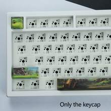 Creative PBT Dye-Sublimation Non-Backlit Decorative Keycap Set, Replacement Keycaps Spacebar Enter ESC Shift Arrow Keys, Suitable For MX Switch Mechanical Gaming Keyboards - View 12