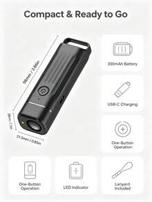 1. Perangkat Anti-Gonggong Portabel Genggam dengan Pengisian USB, Peralatan Anti-Gonggong Ultrasonik dengan Lampu LED, Alat Pengusir dan Pelatihan Anjing Mini Portabel, Cocok untuk Semua Anjing, Anti-Gigitan, Cocok untuk Penggunaan di Dalam dan Luar Ruangan - MultiWarna - View 6