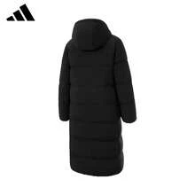 Adidas Official New Unisex Thick Warm Down Long Padded Coat JW1686 - Black - View 5