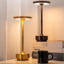 Modern Cordless LED Desk Lamp With Dimmable Touch Switch, Rechargeable, Aluminum Body - Simple Cordless Table Lamp For Hotel - Multicolor - View 3