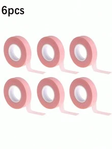 6 Rolls/3 Rolls/1 Roll Pack False Eyelash Extension Tape, Pink Breathable Fabric Tape, Suitable For False Eyelash Extensions, Gentle And Residue-Free, Skin-Friendly And Non-Irritating - Multicolor - View 8
