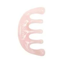 Kérastase Pink Resin  Massage Comb (5-Prong Head Therapy Comb) Scalp Gua Sha Head Therapy Comb Soothing Relaxing Portable Hair Comb - Baby Pink - View 1