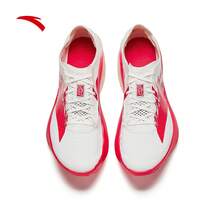 Sepatu Lari Maraton Balap Anta C202 G9 Generasi ke-2 dengan Pelat Karbon, Sepatu Olahraga Jarak Jauh Musim Gugur, Unisex - Putih/Merah-1 - View 3