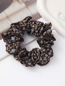 1pc Korean Style Ditsy Floral Scrunchie Sweet Elegant Hair Tie Delicate High-End Niche Hair Accessory Versatile Wholesale - Multicolor - View 6