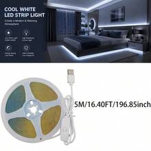 COB LED Tape Light, USB Button Control, Flexible Cuttable, Warm White Cool White, 1-5M Home LED Strip - 501 COB - View 10
