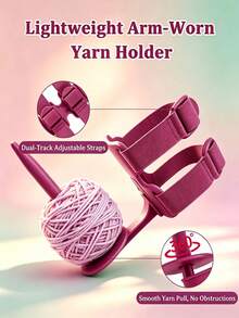 Portable Clip-On Yarn Holder, Rotatable Yarn Ball Holder With Adjustable Strap, Anti-Tangle Yarn Dispenser, Suitable For Knitting And Crochet, Desktop Mount DIY Craft Supplies, Perfect Gift For Knitting Enthusiasts - Multicolor - View 6