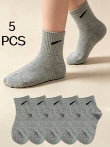 5 Pairs/10 Pairs/15 Pairs/20 Pairs Striped Diagonal Student Socks World Cup Sports Socks Sweat-Absorbent Breathable Versatile Casual Socks - Multicolor - View 34