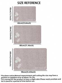SANJIANGDI 1 buah Keset Dapur Kelinci Kecil Ungu Taro Wangi, Bahan Kasmir Imitasi 0,6mm, Lembut dan Dapat Dicuci dengan Mesin, Cocok untuk Dapur, Lorong, Kamar Mandi, Ruang Tamu, Pintu Masuk Luar Ruangan, dan Toilet, Dapat Digunakan Sepanjang Tahun dan Dapat Disesuaikan dengan Berbagai Kesempatan. - MultiWarna - View 5