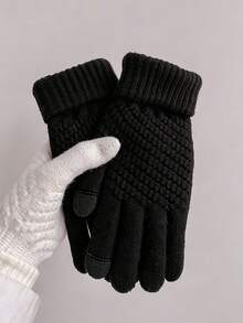 Men's And Women's Winter Touchscreen Warm, Thick, Soft And Comfortable Gloves, Providing Warmth And Protection In Cold Weather. - Multicolor - View 14