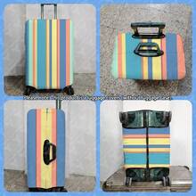 1PC / Flat Print Design / Luggage Protective Cover (Only Protective Cover, Luggage Not Included) / Suitable For 20 To 28 Inch Luggage / Made Of Thickened Fabric / Essential Accessory For Your Travel And Checked Luggage. - Multicolor - View 9