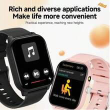ZhiKexing Smart Sports Watch + Bluetooth Wireless Earbuds Set, 1.83-Inch HD Display, With Flashlight, 260mAh Large Capacity Battery, Bluetooth Calling, Multiple Sports Modes, Sedentary Reminder And Other Functions, Suitable As Gift For Friends And Couples, Compatible With Android And IOS - View 4