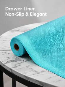 1 Roll Of Fresh And Simple Style Solid Color Dot EVA Drawer Pad, Thickened Anti Slip And Waterproof, Can Be Freely Cut, Multiple Sizes To Choose From, Suitable For Kitchen Cabinets, Wardrobe Drawers, Protecting Cabinets For Convenient Home Storage. - View 2