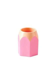 A Hexagonal Desktop Organizer Featuring A 3D Bow And Cream-Style Decorative Accents; Suitable For Stationery, Makeup, And Cosmetic Brushes. Desktop Storage Tool For Home, Study, And Office Scenes, Creative Desktop Ornament, Practical Gift For Back-To-School Stationery And Christmas, New Year Exchanges. - Multicolor - View 15