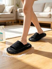Chenille Floor Cleaning Slippers, Soft And Comfortable, Clean Floors, Noise Reduction, Home Slippers, Women's Shoes - Multicolor - View 6