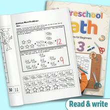 İngilizce Matematik Alıştırma Defterleri, Toplama ve Çıkarma, Sayı Tanıma, Sayma, Eksik Sayılar, Temel Problem Çözme, Aritmetik Egzersizleri, Hesaplama Becerileri, Mantıksal Düşünme ve Erken Matematik Pratiği - İngilizce Matematik Alıştırması - Görünüm 1