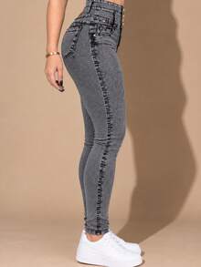 RC Romero Collection Women Jeans - Grey - View 4