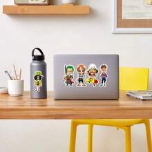 bandai 1 Set 50Pcs One Piece Cute Cartoon Stickers, Waterproof Cool Anime Decals For DIY Skateboard, Phone Case, Laptop & Motorcycle - Multicolor - View 2