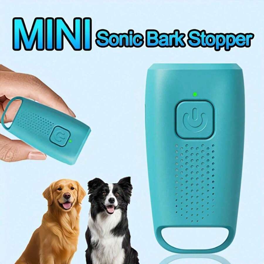 Mini Ultrasonic Dog Repeller, Portable Anti-Dog Bite & Barking Deterrent, Dog Training Device