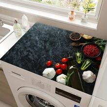 (Hot !!) 1pc 2D Kitchen Seasoning Pattern, Flat Stove Protector Mat And Non-Slip Heat-Resistant Rubber Stove Cover Mat Suitable For Induction Cooktop, Glass Stove And Multi-Functional Anti-Scratch Mat, Also Best Choice For Oven, Washing Machine, Dryer And Kitchen Decoration. - Multicolor - View 11